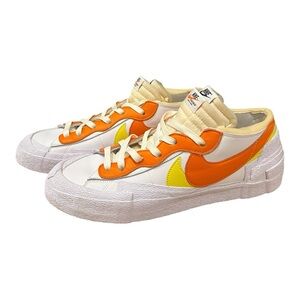 Nike x Sacai Blazer Low White Magma Orange Men’s Size 13